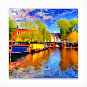 Amsterdam Canals Canvas Print