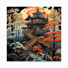 Asian House Canvas Print