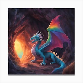 Rainbow Dragon Canvas Print