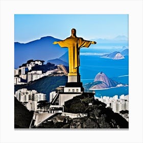 Christ The Redeemer Statue In Rio 1 Canvas Print