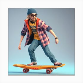 Skateboarder Canvas Print