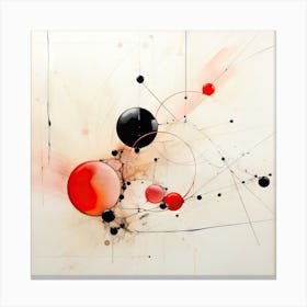 Red and Black Painting Canvas Print