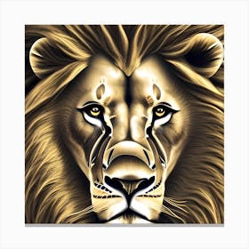 Golden Lion Canvas Print