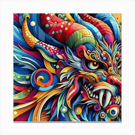 Dragon Head Canvas Print