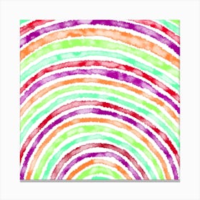 Watercolor Rainbow Canvas Print