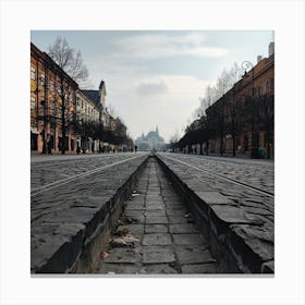 Street In Kosice, Slovakia Canvas Print