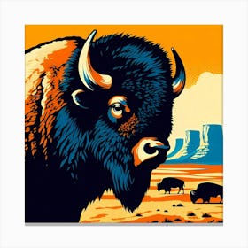 Bison Canvas Print