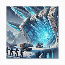 Ice Wall Canvas Print