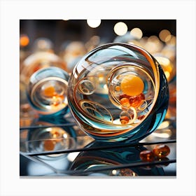 Glass Spheres 4 Canvas Print