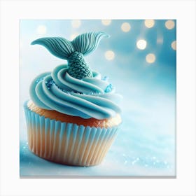 Mermaid Cupcake Canvas Print