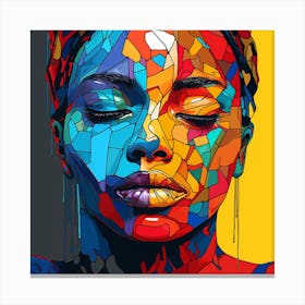 Mosaic Woman Canvas Print