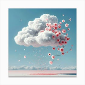 Cherry Blossom Cloud Canvas Print