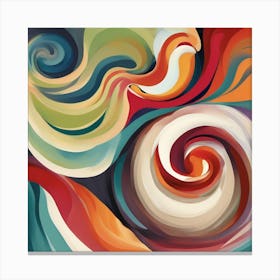 Georgia O'Keeffe inspired abstract composition Canvas Print