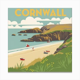 Cornwall Coast Canvas Print