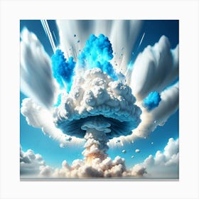 Atomic Explosion Canvas Print