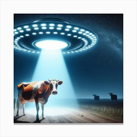 Alien Cow 3 Canvas Print