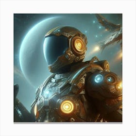 Space Warrior Canvas Print