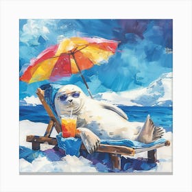 Hot Weddell Seals Canvas Print
