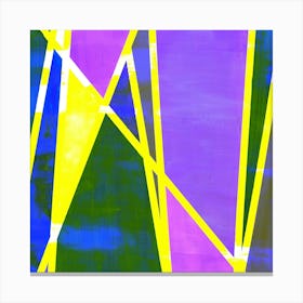 Mellow Haze - Neon Yellow Pink Canvas Print