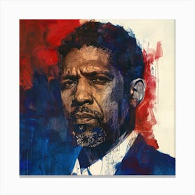 Creatai 24830 A Portrait Of The Actor Denzel Washington Throu 242733d5 F9d1 42f7 9e39 9267957c9255 3 Canvas Print