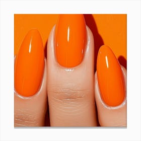 Orange Nails Canvas Print