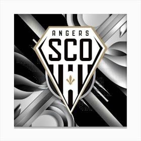 Angers SCO Logo Wall Arts 8 Canvas Print