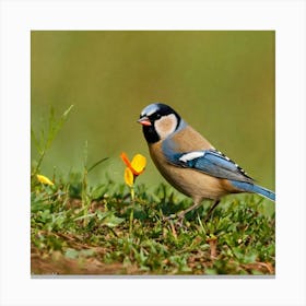 Tit on branch 16 Canvas Print