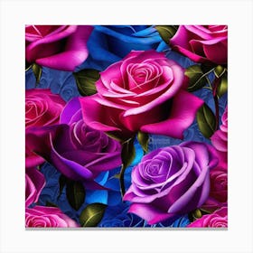 Roses Wallpaper 7 Canvas Print