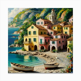 A Stunning Painting In The Style Of Fernando Boter Canvas Print