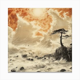 烈日の嵐 Storm Under The Blazing Sun Canvas Print