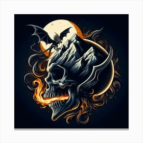 Skull Planet by dee Canvas Print