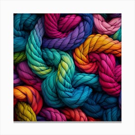 Colorful Yarn Background 18 Canvas Print