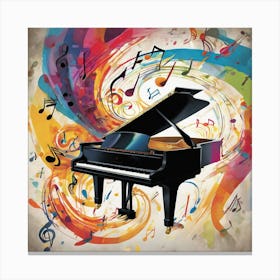 A Captivating Grand Piano Solo Art Print 1 Canvas Print