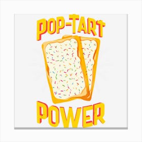 Funny Pop Tart Power, Bodybuilding Pre Workout Canvas Print