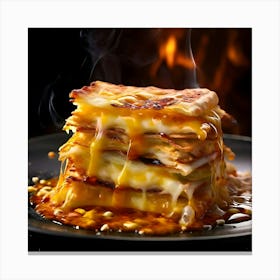 Cheesy French Toast Canvas Print