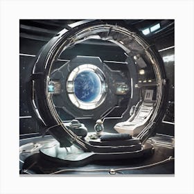 Space Station Interior Canvas Print