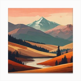 Landscape Painting 144 Canvas Print