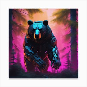 Bear In The Forest 22 Canvas Print