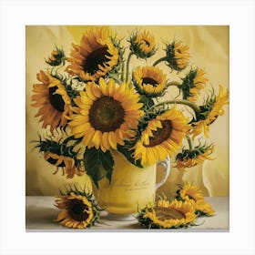 Sunflowers, Vincent Van Gogh (7) Canvas Print