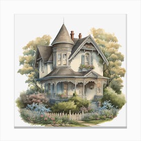 Victorian House 2 Canvas Print