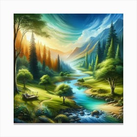 Inspire Relaxed Spaces Using Landscapes Canvas Print