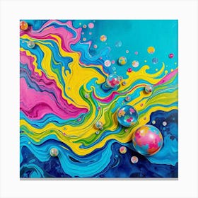 Bubbles And Bubbles 1 Canvas Print