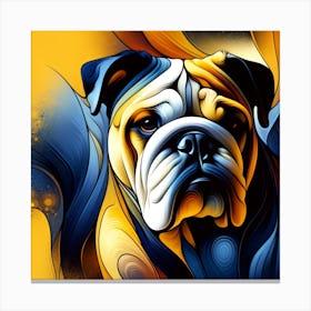 English Bulldog 01 Canvas Print