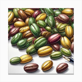 Coffee Beans 428 Canvas Print