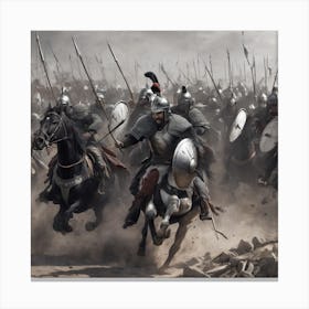 Battle Of Sparta Canvas Print