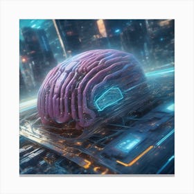 Futuristic Brain 42 Canvas Print