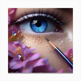 Eye Of A Woman Canvas Print