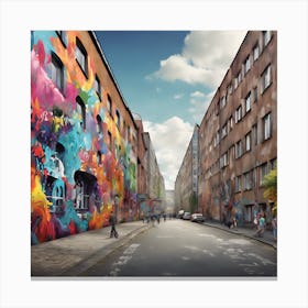 Street In Berlin Canvas Print