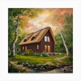 Cabin Woods Canvas Print