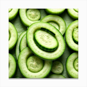 Cucumber Slices 8 Canvas Print